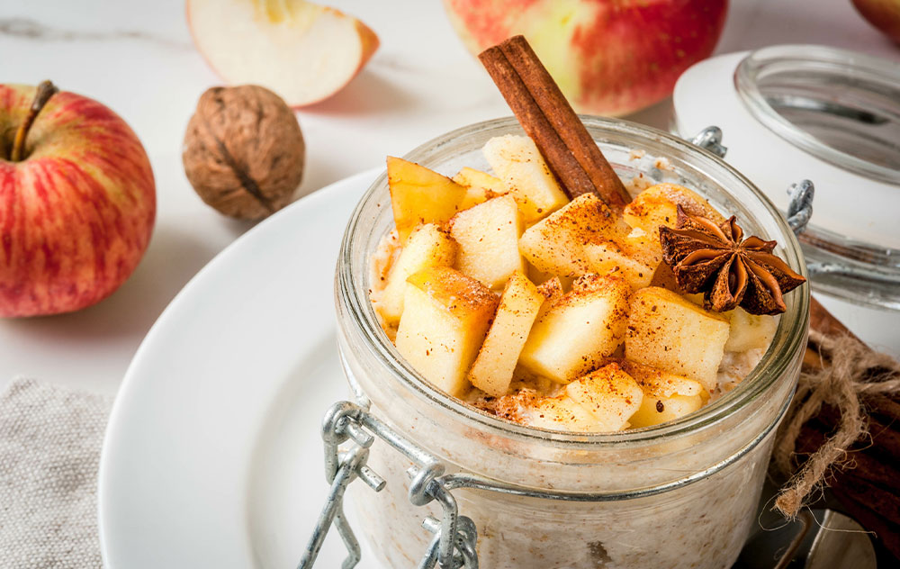 Rezept: Apfel-Zimt Fitness Dessert