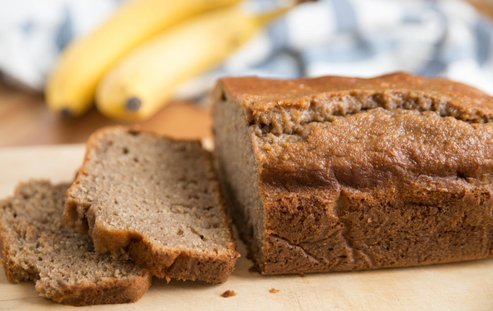 Bananenbrot mit Eiweiß Power Vanille 