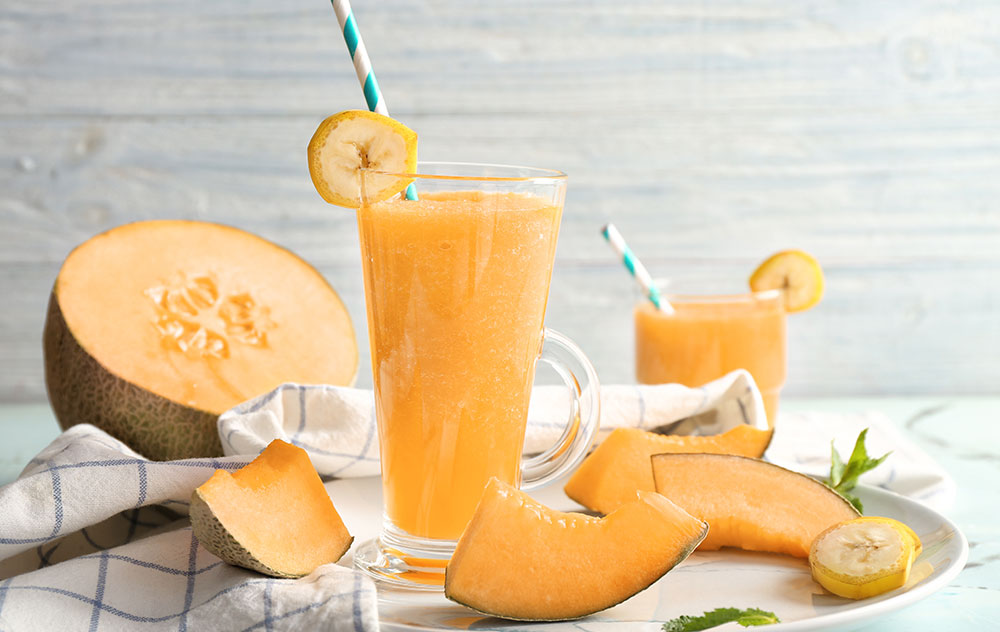 Cantaloup-Melonen-Cocktail 