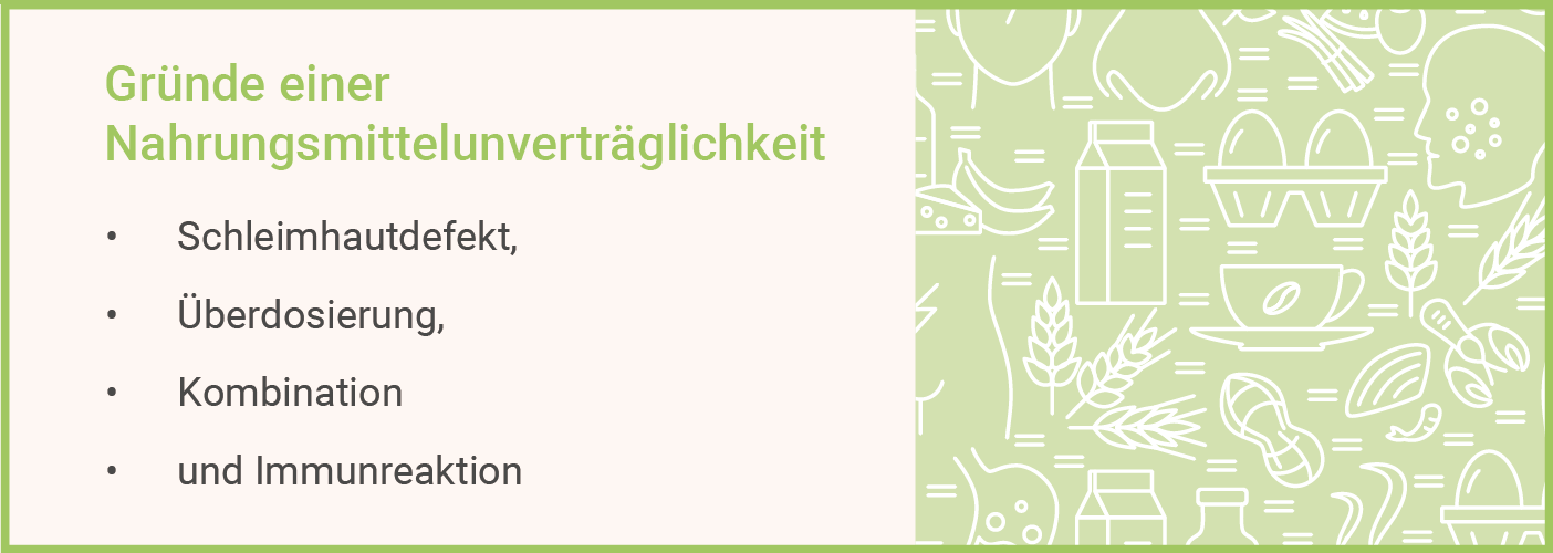 Nahrungsmittelallergie/ -unverträglichkeit Gründe