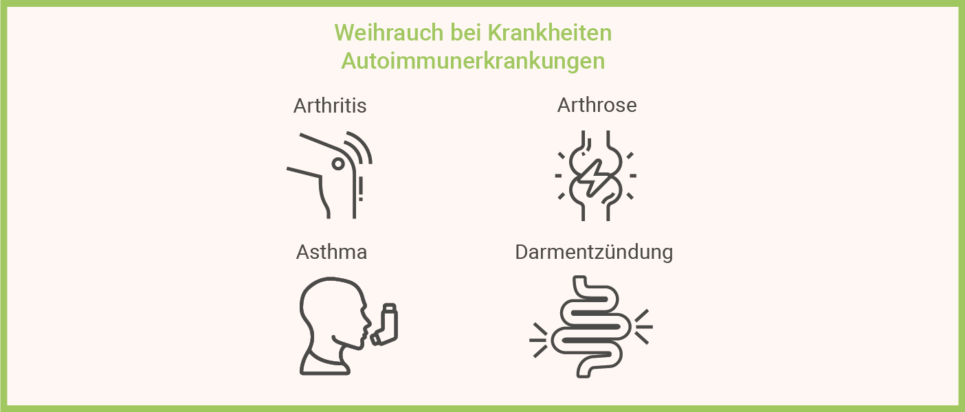 Infografik: Weihrauch bei Krankheiten