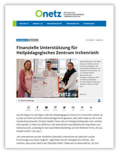 for you Presse - Der Neue Tag